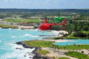 helicopter in Punta Cana