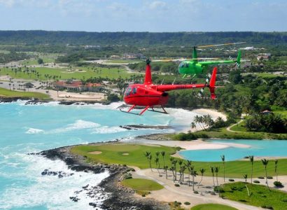 helicopter in Punta Cana